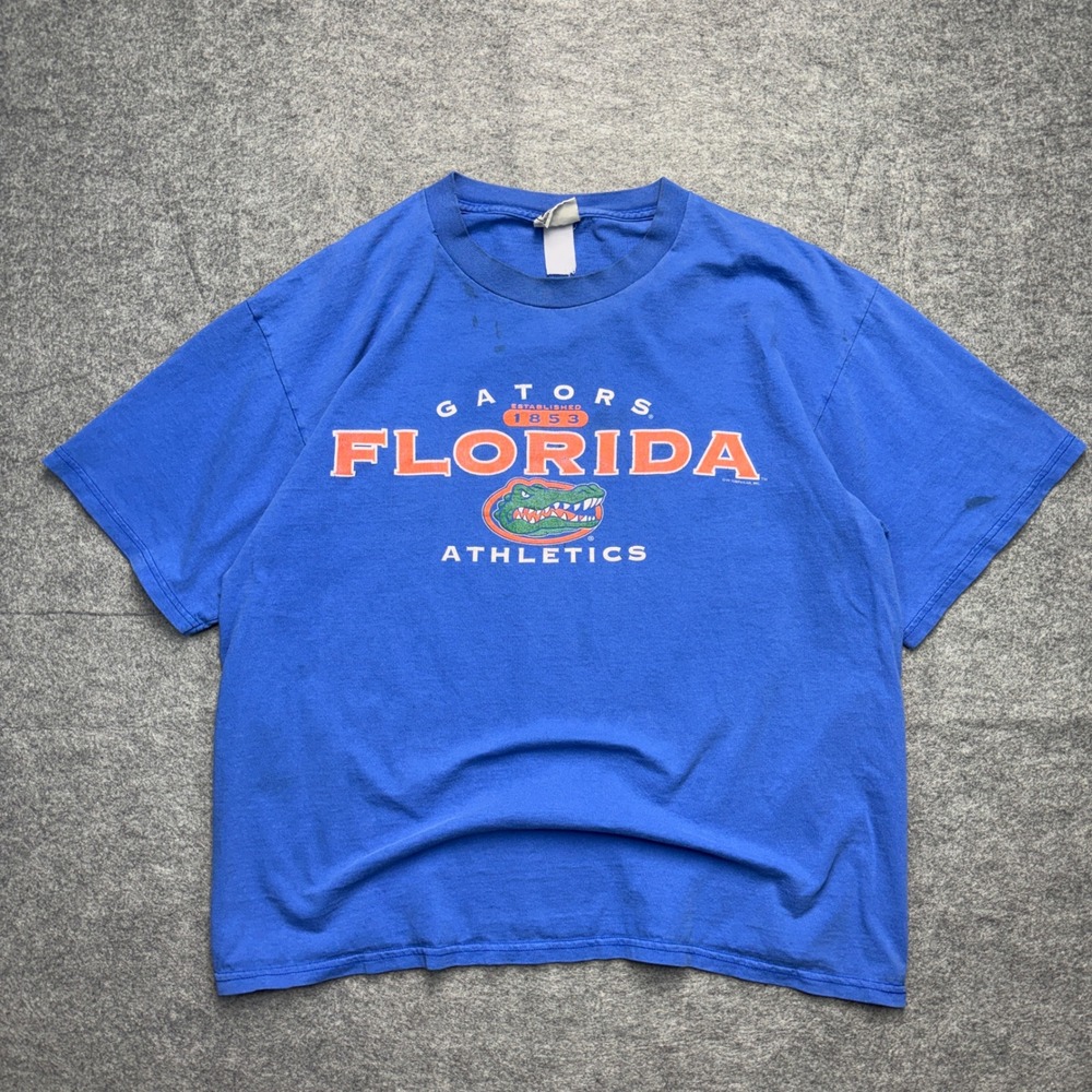 Lee Sport Florida Gators Athletics T-Shirt Blue Vintage Graphic XL